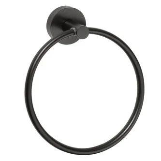 Toallero de pared para baño  de color negro