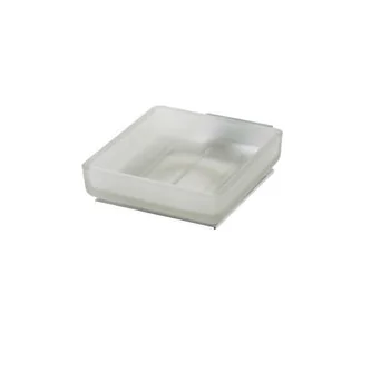 Porte-savon en verre satiné modèle 100 