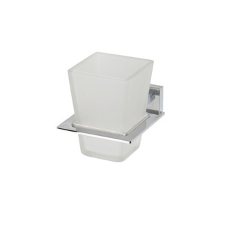 Wall satin glass cup holder 