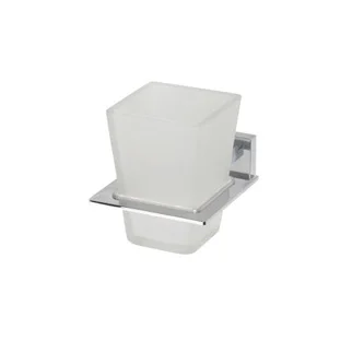 Wandbecherhalter aus satiniertem Glas 
