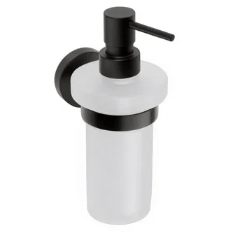 Dispensador de jabón  de color negro