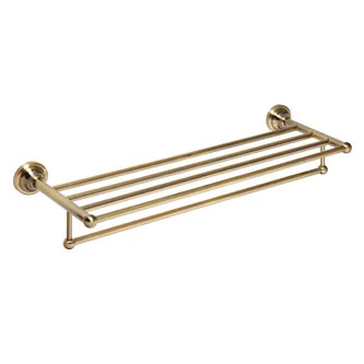Repisa toallero para baño , bronce