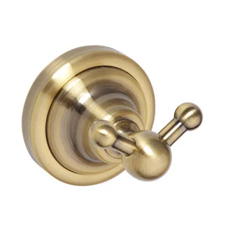 Percha doble  color bronce