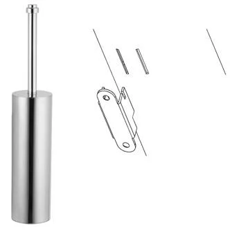 Toilet brush holder , free-standing or wall mounted