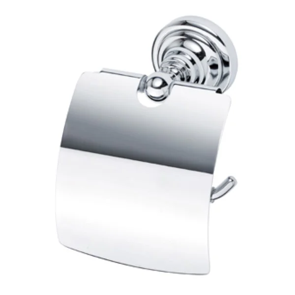 Paper roll holder for wall  chromed