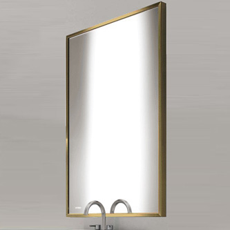 Specchio con cornice in bronzo  - ALYA BRS