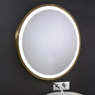 Miroir éclairé en bronze  - MOON BRS