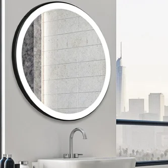 Specchiera illuminata nera  - MOON NEO