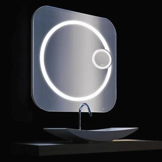 Miroir grossissant lumineux mural  - POLLUCE