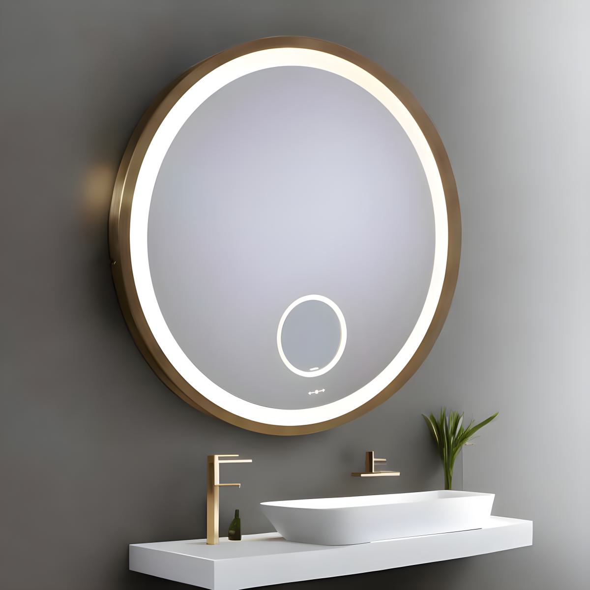 Mirror with bronze frame  - MOON BRS