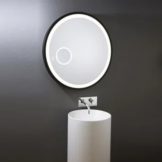 Specchio con cornice nera  - MOON NEO