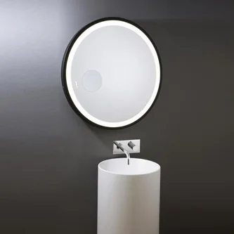 Specchio nero tondo  - VELO NEO