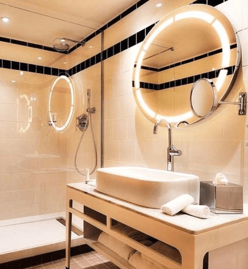 The practical and symbolic importance of the mirror in the bathroom environment